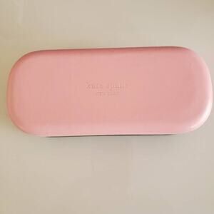 Kate Spade New York Clamshell Hardshell Sunglass Eyeglass Case Pink and Green